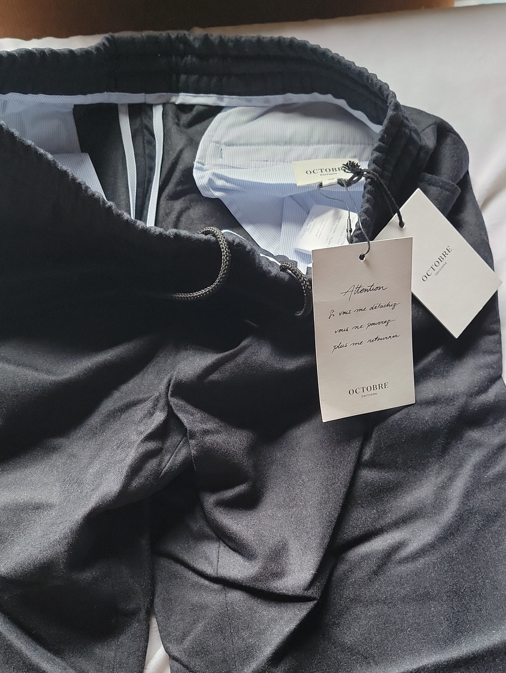 Octobre Black Men’s Drawstring Pants
